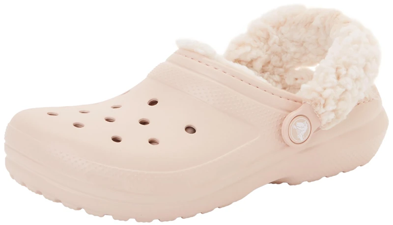 Crocs Unisex Kids,Classic Fleece Lined Clog K, Quartz, 6 UK