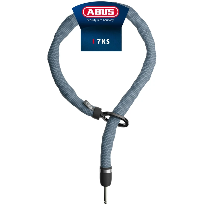 ABUS Adaptor Chain Superior 7KS Insert Chain Suitable for Frame Locks or Alarmbox 2.0-7 mm Thick Steel Chain with Oval Loop - Bike Lock for Bikes and e-Bikes - Length 100 cm, Blue - Image 1