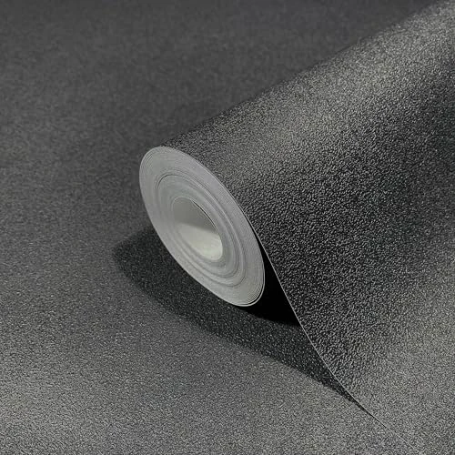 Self-Adhesive Wallpaper Black Structure Adhesive Film Furniture Film Modern for Wall and Furniture 6.00 x 0.53 m