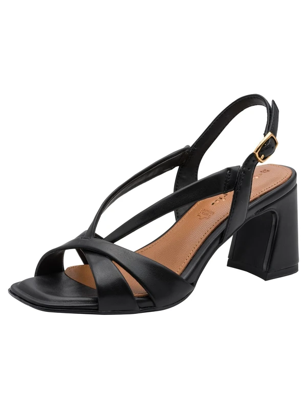 Tamaris Women’s sandal with block heel black 7.5 UK