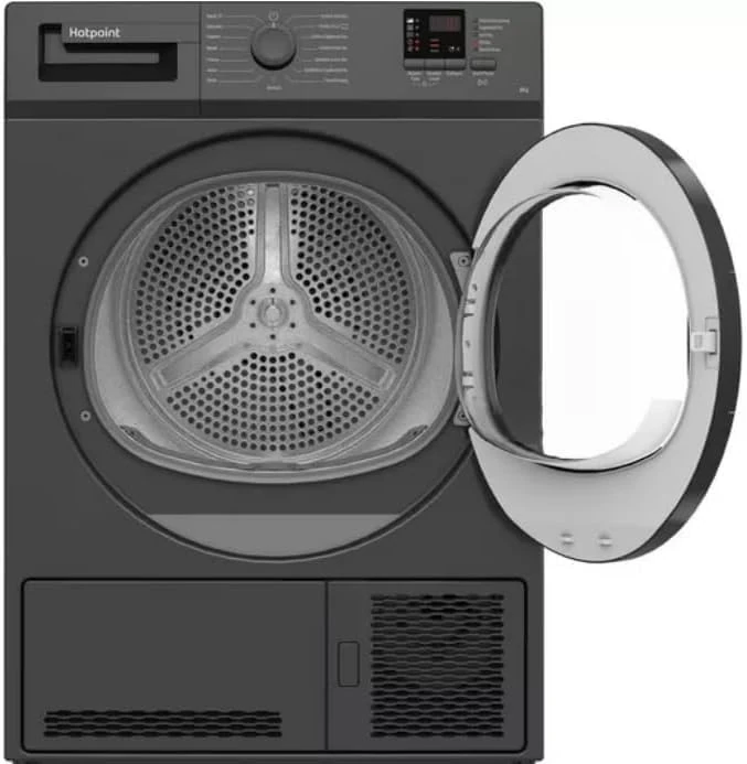 C HD C92 GGGD UK 9kg Condenser Tumble Dryer – Graphite, Sensor Drying, Easy-Empty Water Tank, Reverse Action Drum, B Energy Rated, Freestanding, Quiet Performance