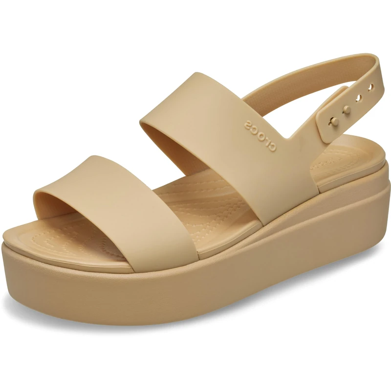 Crocs Women,Brooklyn Low Wedge, Cashew/Cashew, 7 UK Women