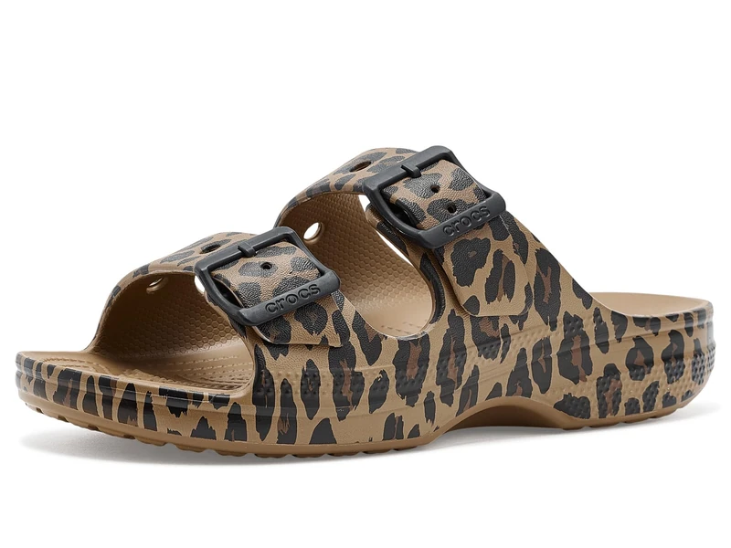 Crocs Women,Saturday Animal Sandal W, Sepia/Leopard, 9 UK Women