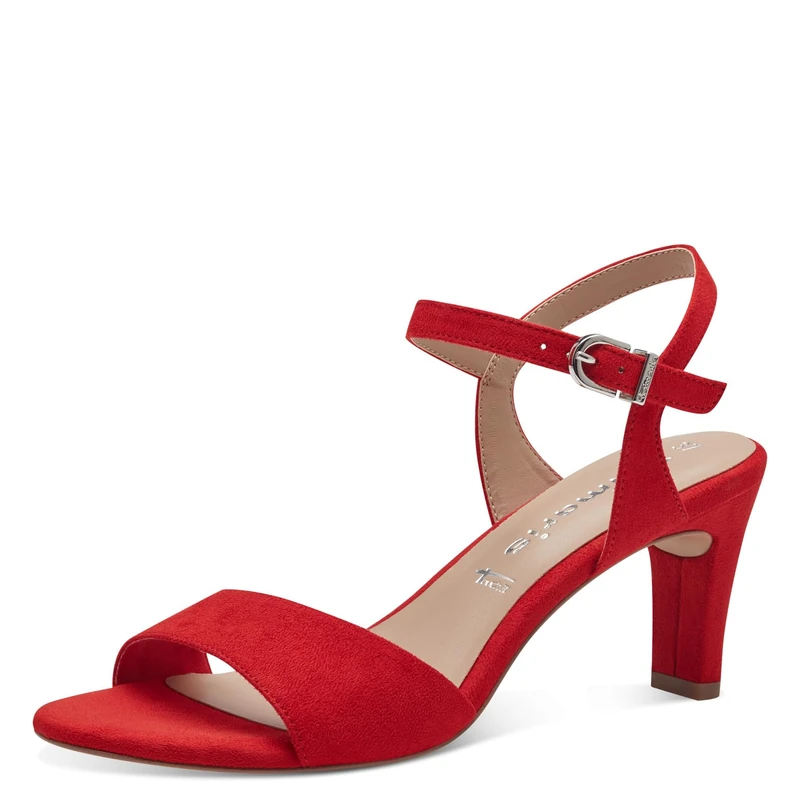 Tamaris Women’s sandal with stiletto heel red 8 UK