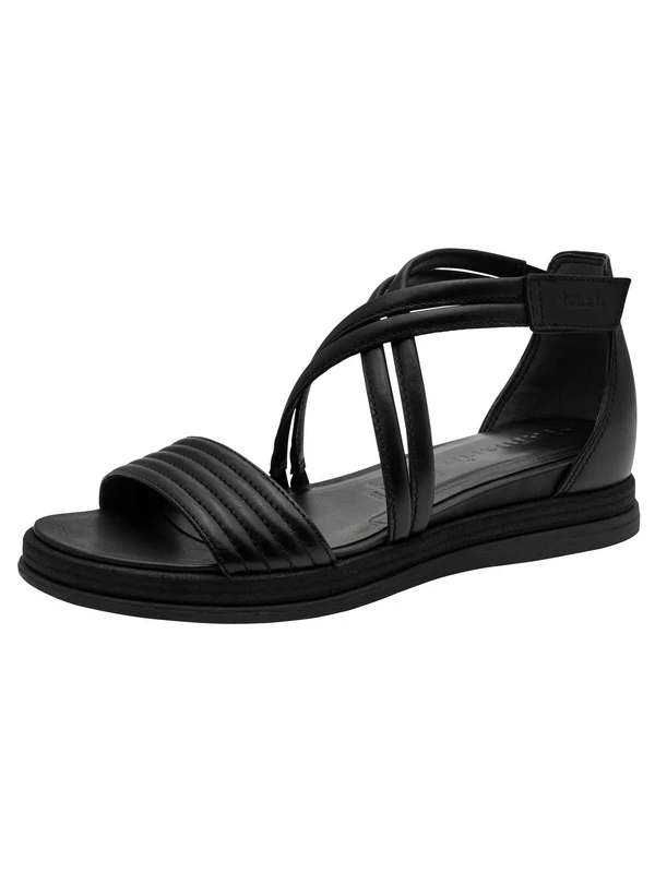 Tamaris Women’s sandal with wedge heel black 5 UK