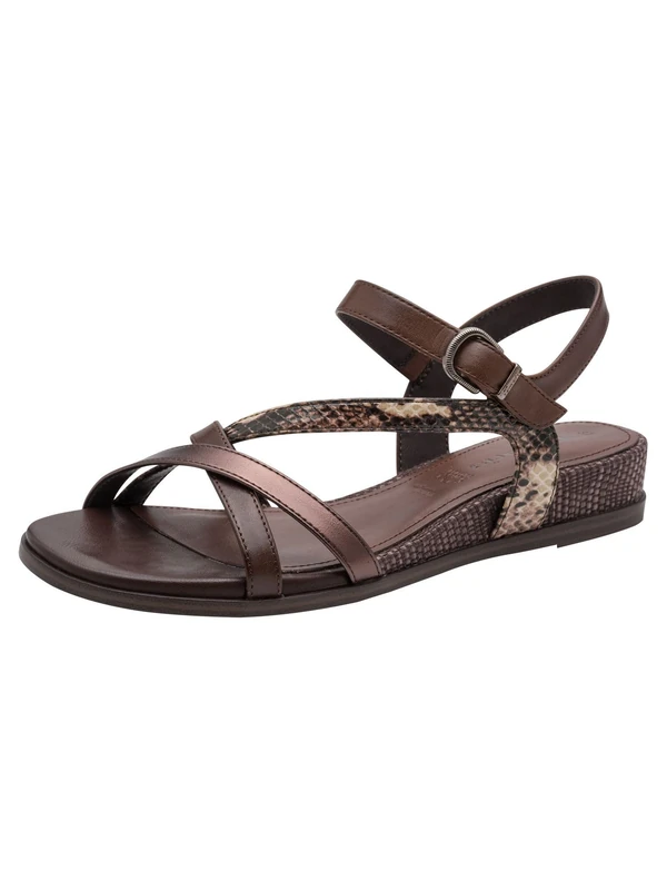 Tamaris Women’s sandal flat brown 5.5 UK