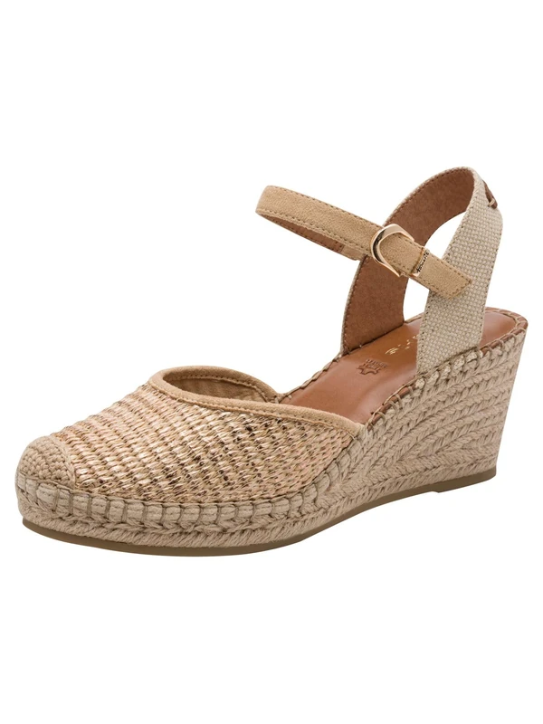 Tamaris Women’s espadrilles with wedge heel metallic 5.5 UK