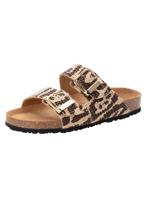 Tamaris Women Footbed Slide flat beige 8 UK