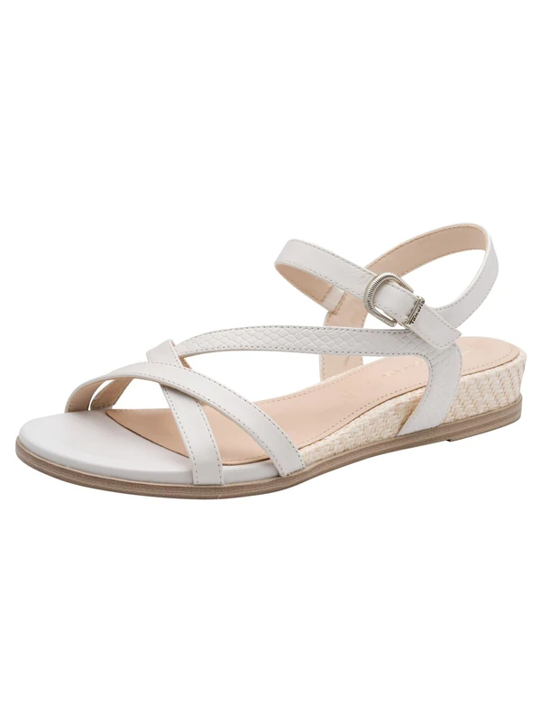 Tamaris Women’s leather sandal flat white 6.5 UK