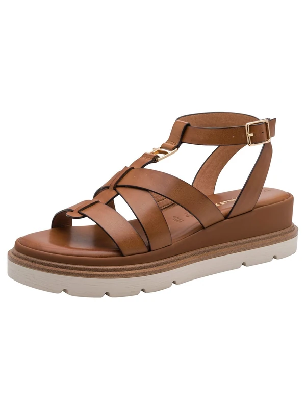 Tamaris Women’s sandal with wedge heel brown 5.5 UK - Image 1