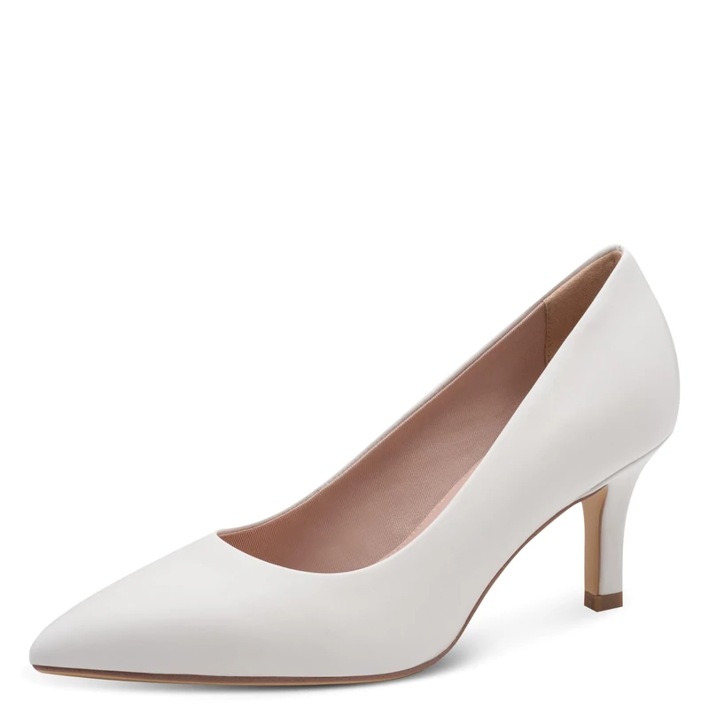 Tamaris Women's leather pumps with stiletto heel white 3.5 UK