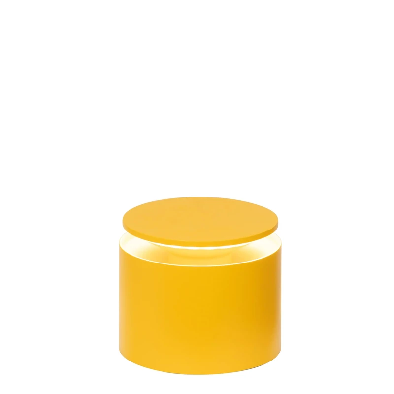 Zafferano, Push-Up Lamp, Rechargeable Cordless Table Lamp with Touch Controls, Also Usable as an Outdoor Lamp, Dimmer, 2200-3000 K, Height 80-100 cm, Ochre Colour