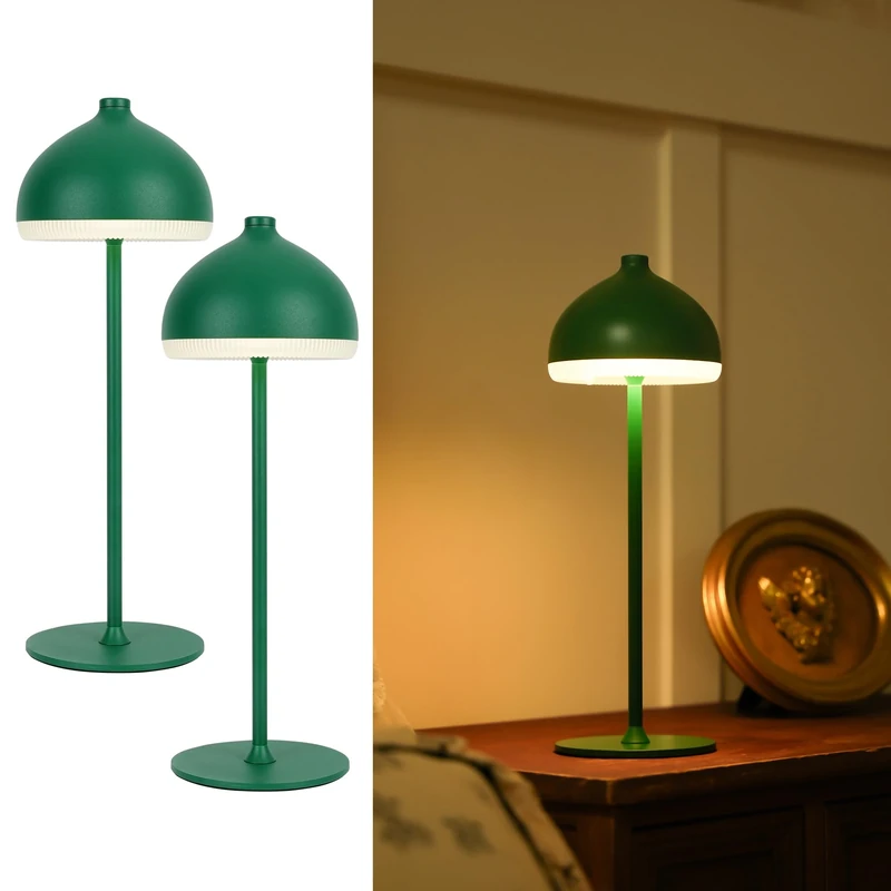 LuminexDesigns Cordless Table Lamps Set of 2, Rechargeable LED Lamps with 3 Light Colours & Dimmable Touch Control, Portable Ambient Lighting for Bedroom, Living Room, Dining Area & Outdoor