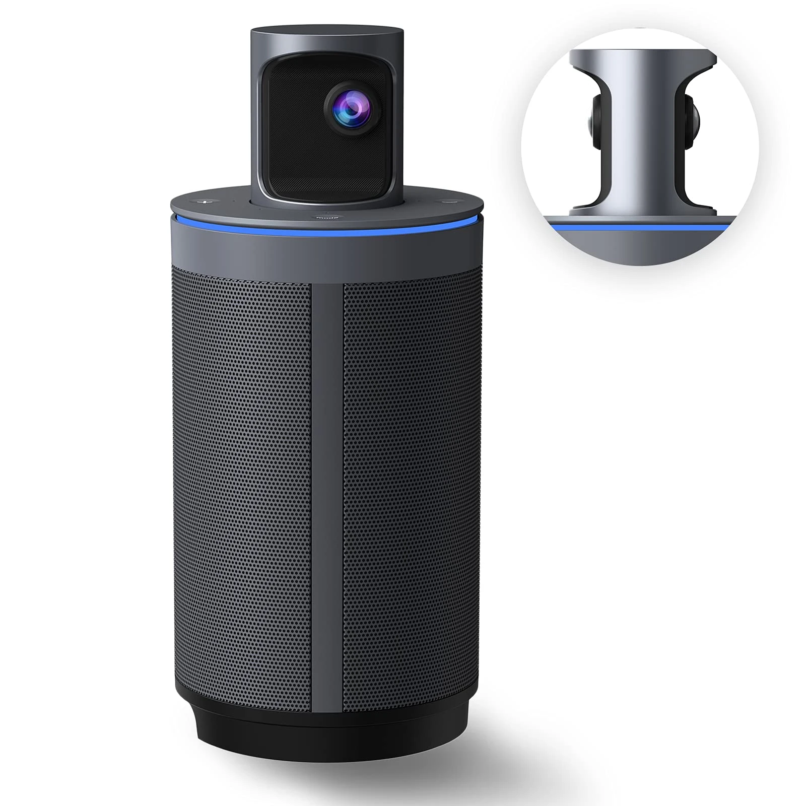 NexiGo Meeting 360 (Gen 2), 8K Captured AI-Powered Framing & Speaker Tracking, Plug & Play, 1080p HD 360-Degree Smart Video Conference Camera, 8 Noise-Cancelling Microphones