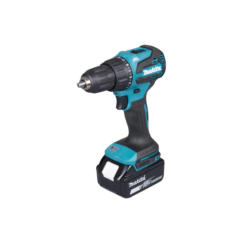 Makita DHP490SFJ 18V Li-ion LXT Brushless Combi Drill Complete with 2 x 3.0 Ah Batteries and Charger Supplied in a Makpac Case