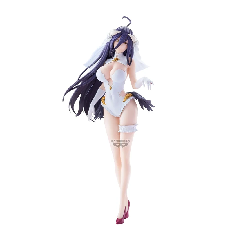 Banpresto Albedo Overlord Action Figure - Glitter&Glamours - Wedding Ver. 27 cm - BP29874P Multicolor - Collectible Figure - Ideal for Anime Fans
