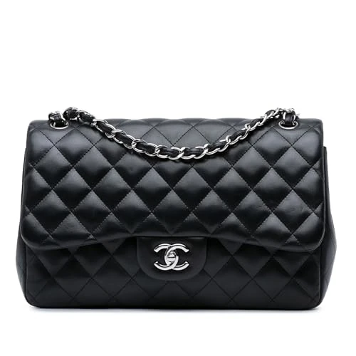 Chanel Pre-Loved Jumbo Classic Lambskin Double Flap Shoulder Bag