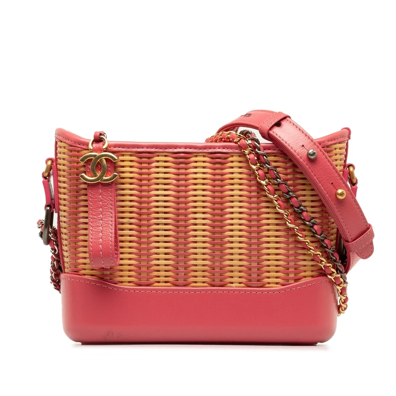 Chanel Pre-Loved Small Rattan Gabrielle Crossbody Bag
