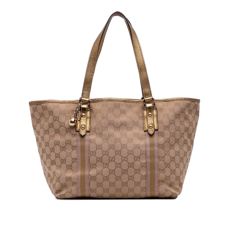 Gucci Pre-Loved GG Canvas Jolicoeur Tote Bag