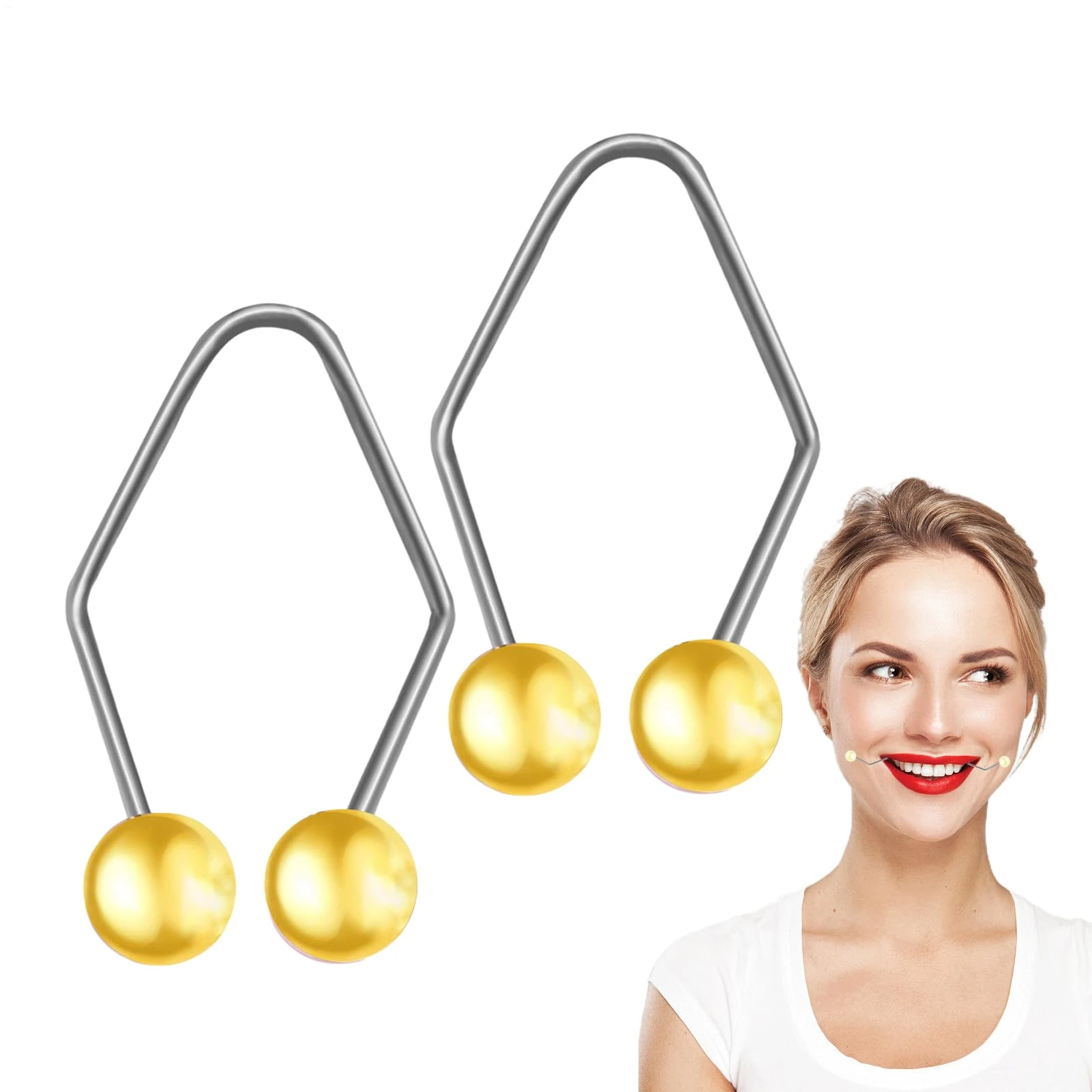 Yumneo Smile Trainer, Portable Cheek Exercisers for Natural and Confident Smile, Airline Stewardess Supplies for Sleeping, Working, Reading, Studying, Typing