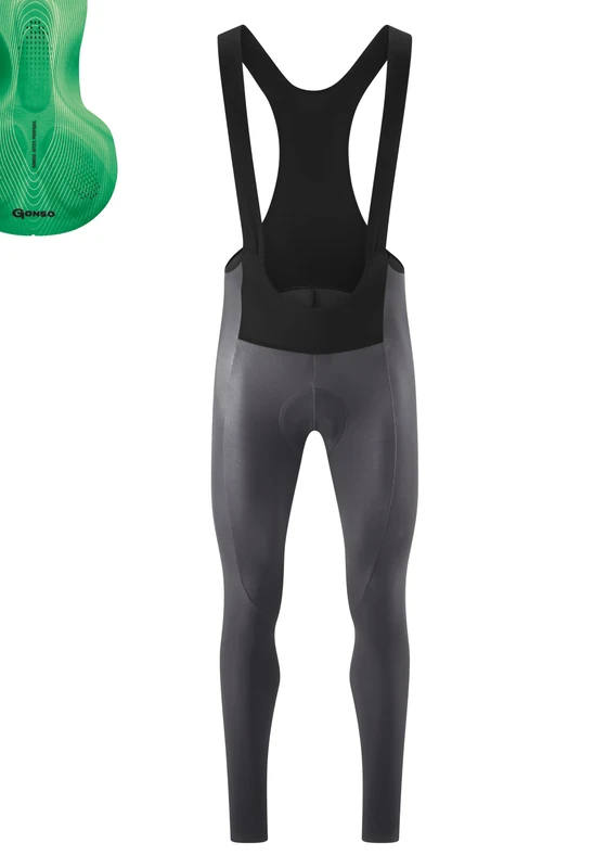 Gonso SITIVO Tight Bib M, Mercury/Bright Green, 5XL, 3000403