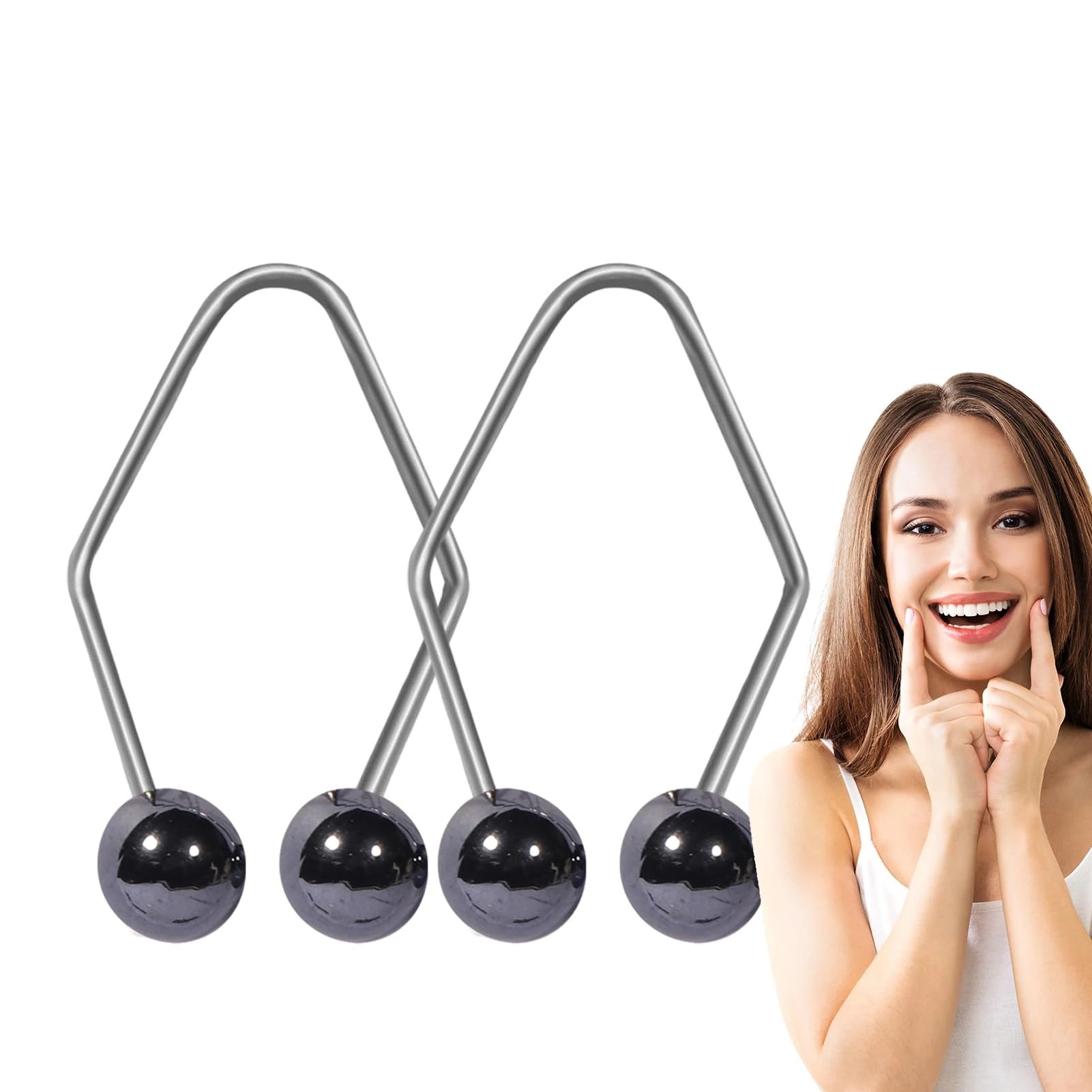 Smile Exerciser - Portable Cheek Exercises for a Natural and Safe Smile | Correctors for Women and Men for Sleeping, Working, Writing, Reading, Studying