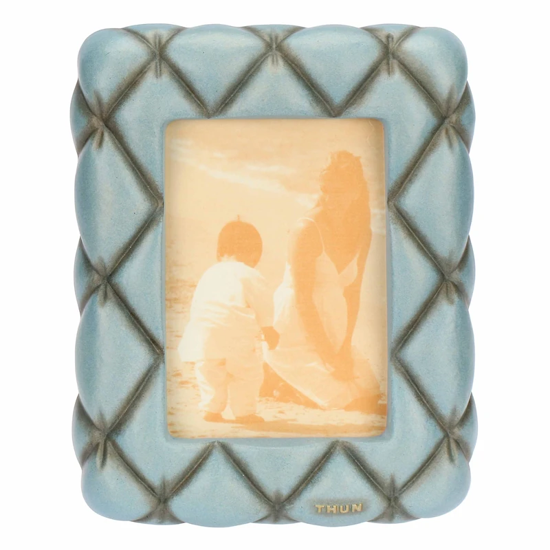 THUN - Medium Photo Frame - Ceramic - Plumè Collection - 17.2 x 3 x 21.5 cm