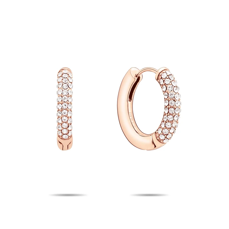 Tamaris Ladies Hoop Earrings TJ-0672-E-22 in Stainless Steel IP Rose Gold