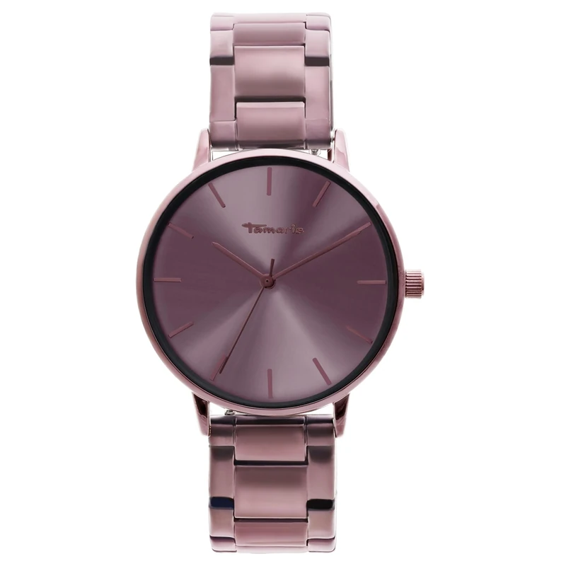 Tamaris Ladies Watch - Simple, Round 36 mm Wristwatch - Watch with Stainless Steel Strap in Silver, Gold, Rose Gold, Black, Blue, Green, Purple and More, Water Resistant