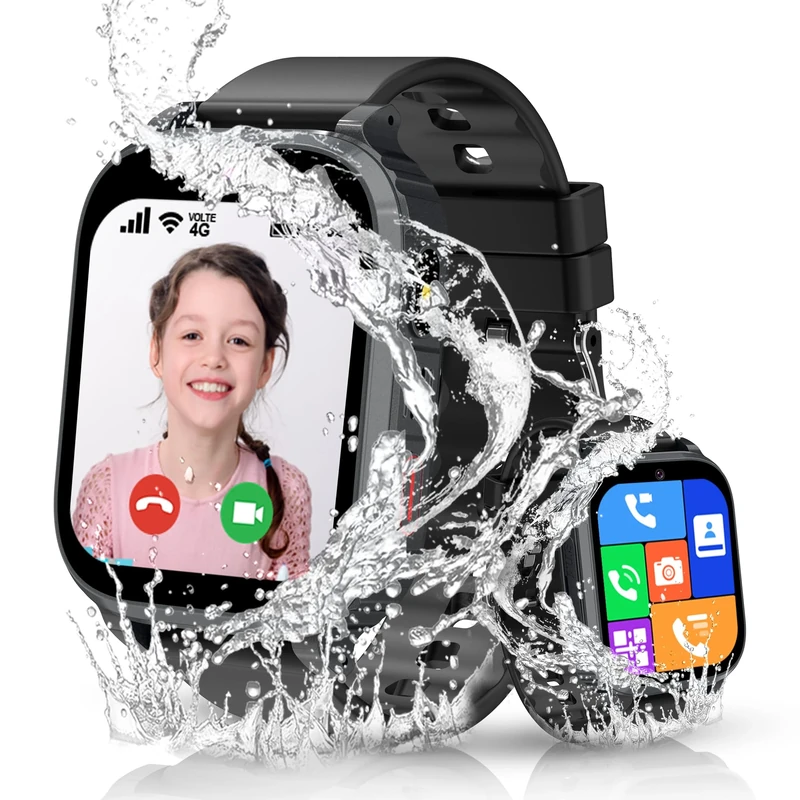 Kesasohe 4G Smart Watch Call IP68 Waterproof SOS Alarm Christmas Birthday Gifts