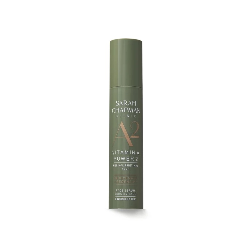 Sarah Chapman A2 Vitamin A Power 2 Serum 30ml – Advanced Retinol & Retinal Face Serum with EGF Peptide | Anti-Aging, Firming, Wrinkle Reduction, Smoother Texture & Even Skin Tone