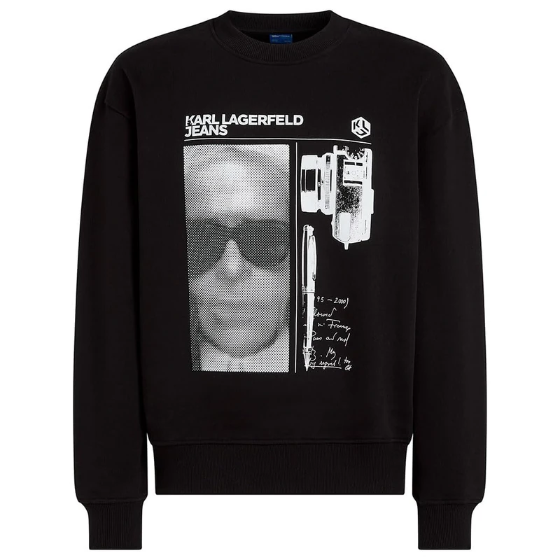 KARL LAGERFELD JEANS Men Relaxed Karl Sweatshirt Black XS