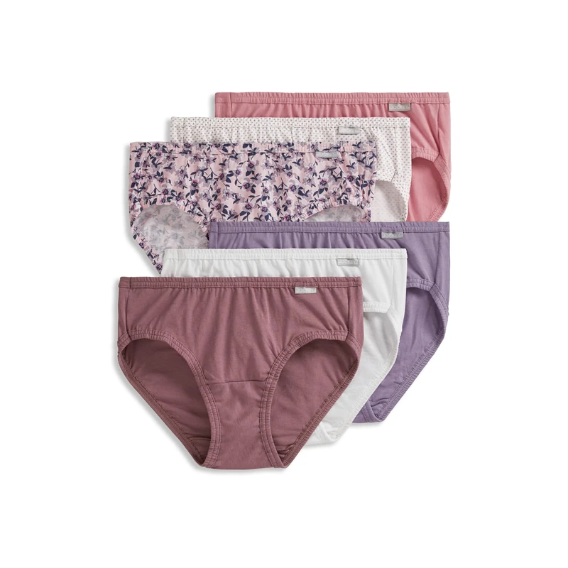 Jockey Women's Underwear Elance Bikini - 6 Pack, Cosmetic Pink, 6