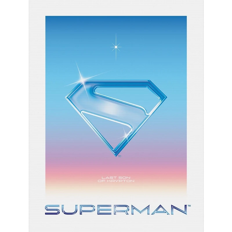 Pyramid International Superman 2025 Canvas Wall Art – Official DC Comics Design | 60cm x 80cm Ready-to-Hang Canvas Print | Bold Superhero Decor for Home or Office