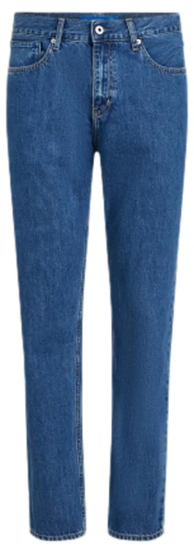 Karl Lagerfeld Jeans Men Tapered Denim Mid Blue Stone 3330