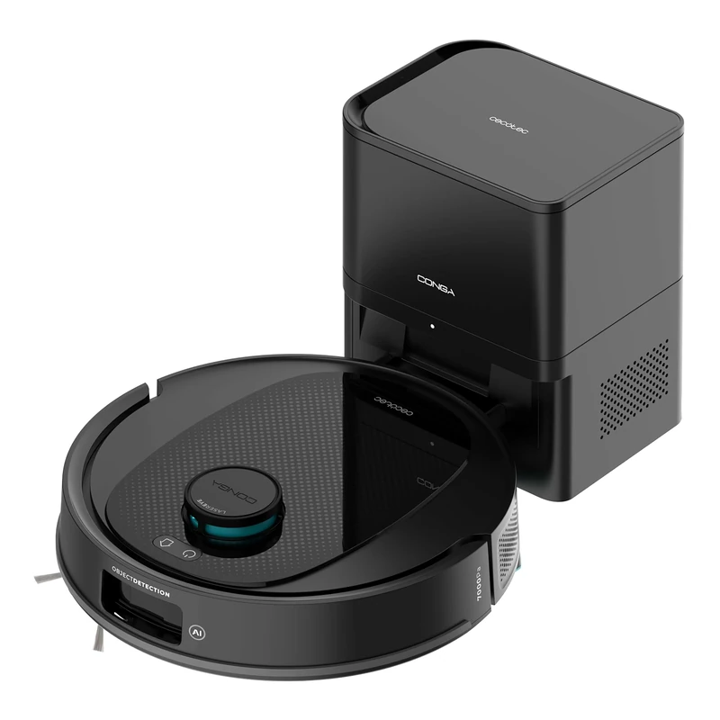 Cecotec Conga Y80 X-Treme Robot Vacuum Cleaner and Floor Washer with Self-Emptying Base and AI Conga Y80 X-Treme Laser Navigation and Artificial Intelligence, 13000Pa, 2.5L Base, Autonomy up to 220 m²