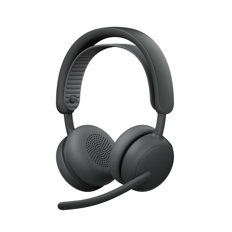 Logitech Zone Wireless 2 ES - Noise-Canceling Wireless Headset with Adaptive Hybrid ANC, Bluetooth, Graphite