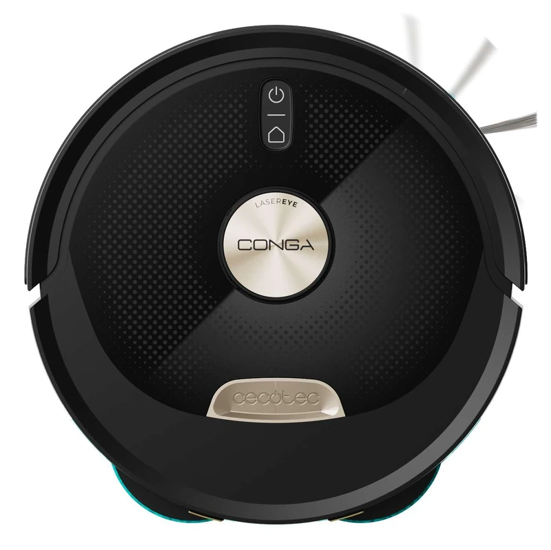 Cecotec Conga M100 Spin AI Robot Vacuum Cleaner and Floor Scrubber. Artificial Intelligence, 20000Pa, Anti-Tangle Silicone Brush, Rotating Mops, Autonomy up to 220 m², Control App 3.0