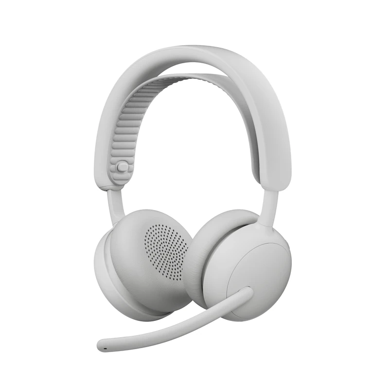 Logitech Zone Wireless 2 ES - Noise-Canceling Wireless Headset with Adaptive Hybrid ANC, Bluetooth, Off-White