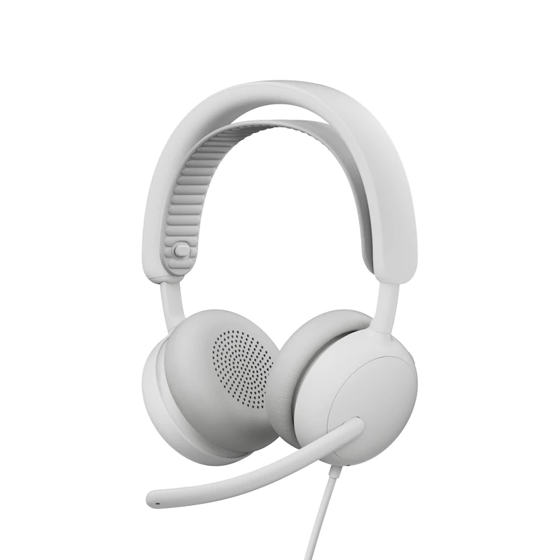 Logitech Zone Wireless 2 ES for Business - Noise-Cancelling Wireless Headset with Adaptive Hybrid ANC, Bluetooth, USB-C & USB-A, Microsoft Teams Certified - Off-white