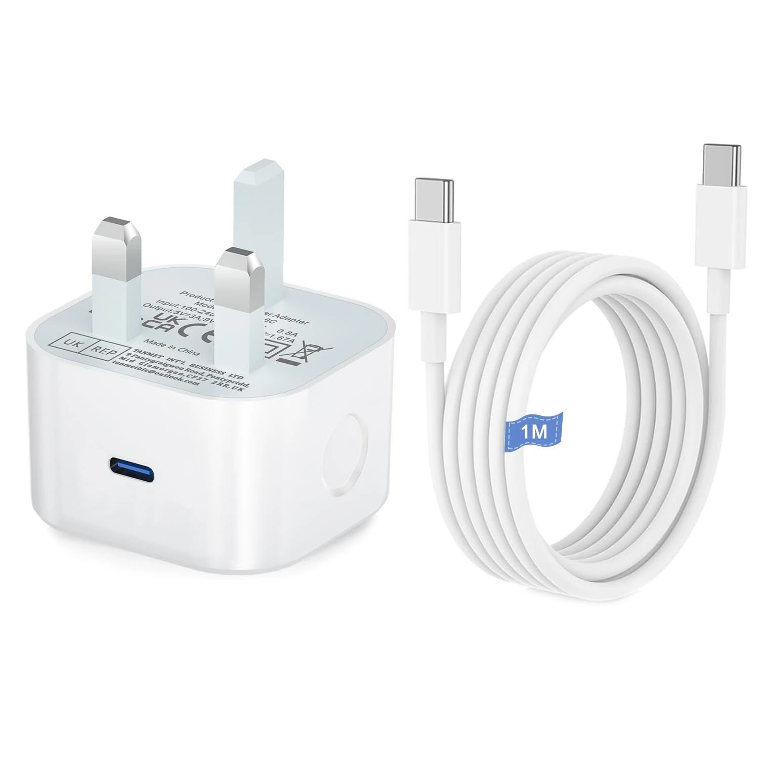 iPad Charger USB C,25W New Apple i Pad Type C Cable and Plug Fast Charge for iPad Pro 12.9 11 13 inch 4th 5th 6th M4 2024 Generation/Air 10.9 inch 5th Gen M2 M3/Mini 6 A17 Pro/Pad 10th A16 11th 2025