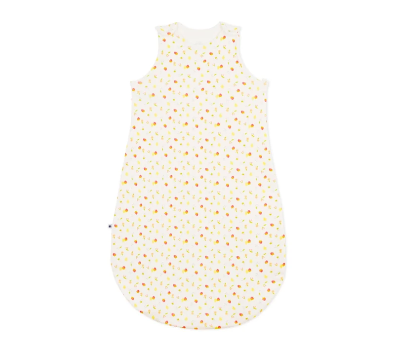 Baby Sleeping Bag Printed Cotton Small Fruits 0.5 TOG