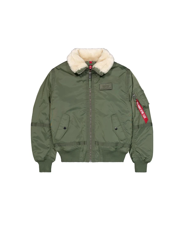 Alpha Industries Men's B-15 III TT Two Tone Bomber Jacket, Sage-Green, S