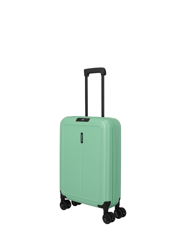 Travelite Suitcase Hand Luggage with 4 Wheels for Condor + Ryanair, Integrated Combination Lock, On-Board Trolley Basics: Compact Hard Shell Trolley with Volume Expansion up to 38 Litres, 55 x 40 x 20