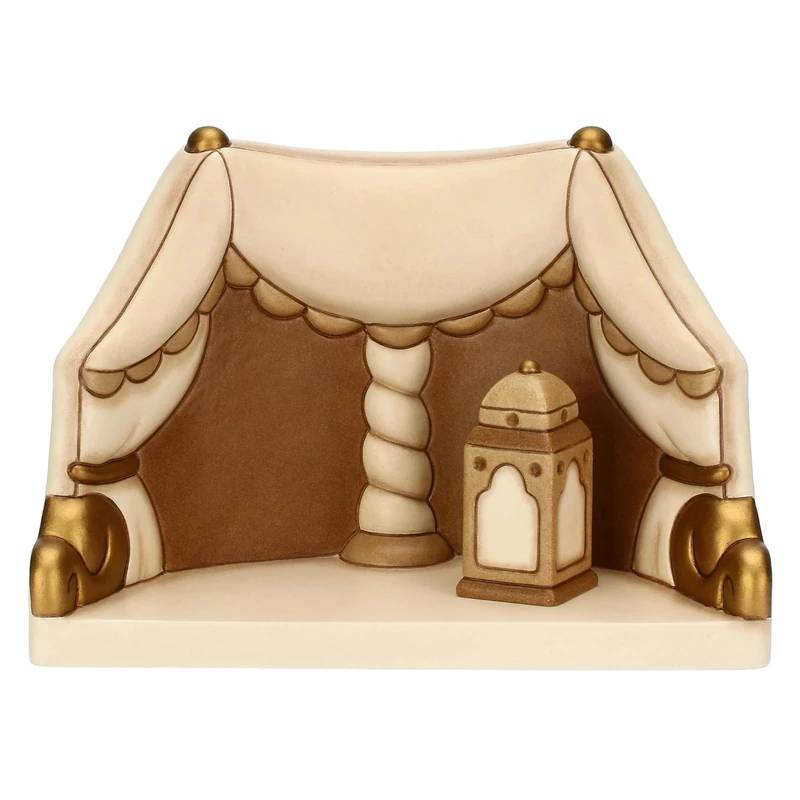 THUN - King Magi Curtain - Ceramic - Classic Nativity Collection - 18.4 x 9.5 x 12.7 cm - Image 1