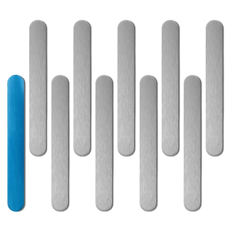 Metal Strips for Magnets, Magnetic Mount Steel Plates, Self-Adhesive Phone Case Metal Strips for Classroom Fridge Science Lab Workshop Craft Room Kitchen Vehicle