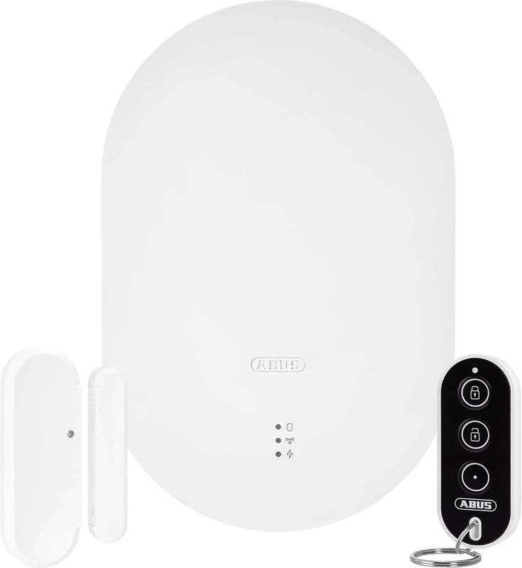 ABUS Smartvest Pro wireless alarm system - Starter set with alarm panel, opening detector, siren, remote control and free app - For house and flat - Burglar protection with alarm on mobile phone