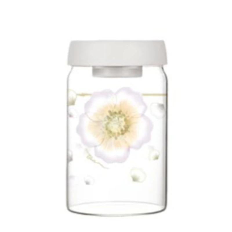 THUN - Large Airtight Jar - Glass - Country Bloom Collection - 900 ml