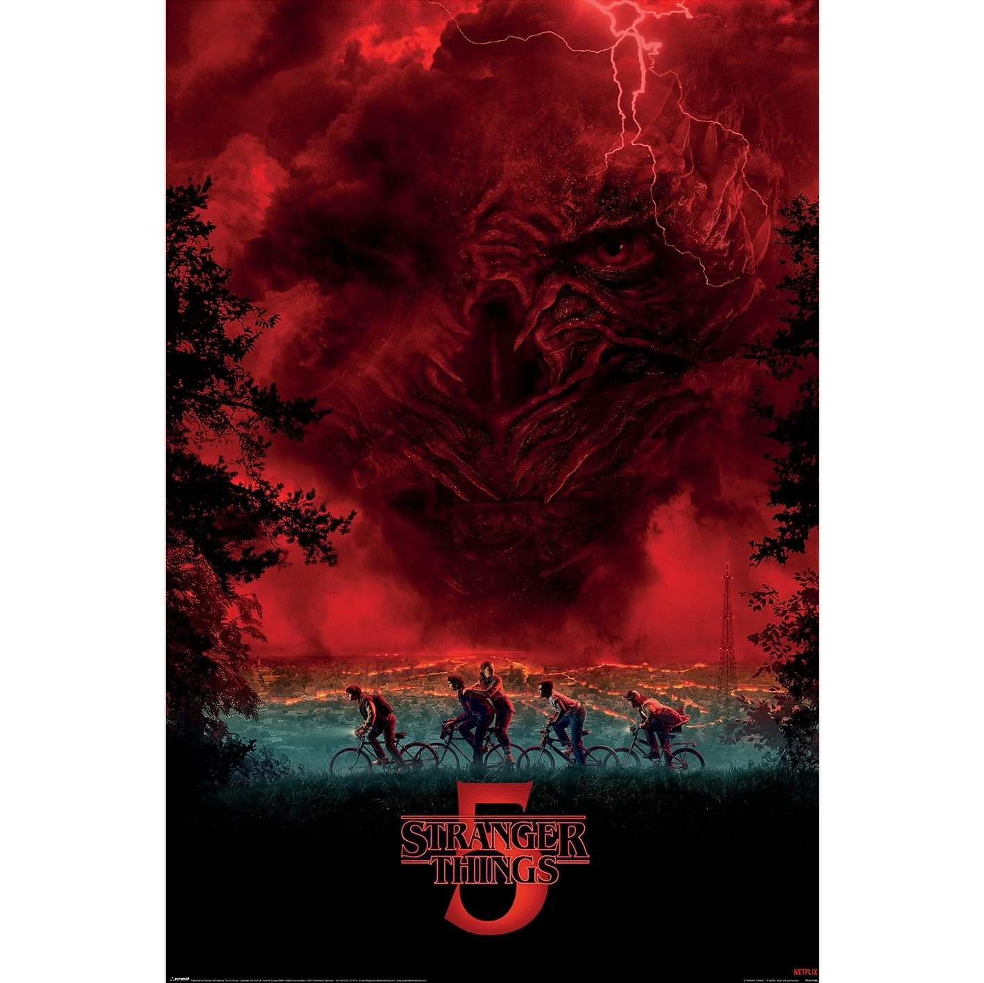Pyramid International Official Maxi Poster – Stranger Things 5 (Vecna Sky) | Decorative Wall Art | 61cm x 91.5cm Poster for Bedrooms, Dorms & Fans