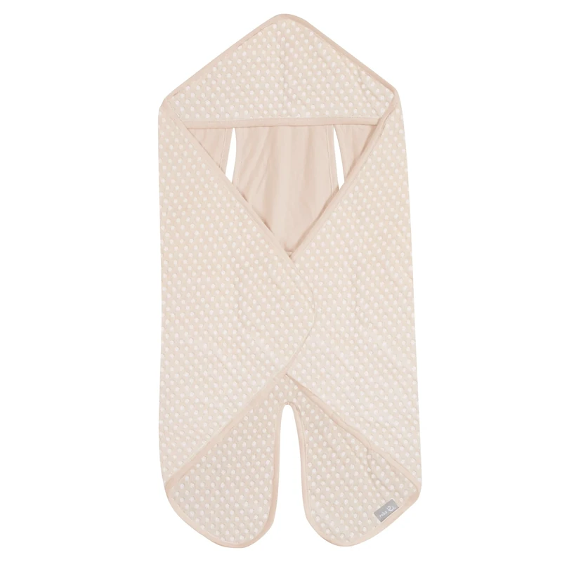 roba Baby Swaddle Blanket Frosty Almond - Certified Organic Cotton GOTS and Oeko Tex Standard 100 - Blanket for Car Seat, Baby Carrier, or Stroller - Beige